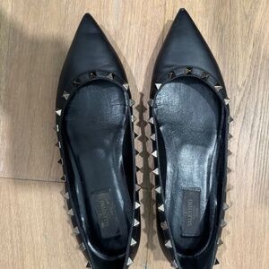 Valentino Rockstud Flats - Size 40